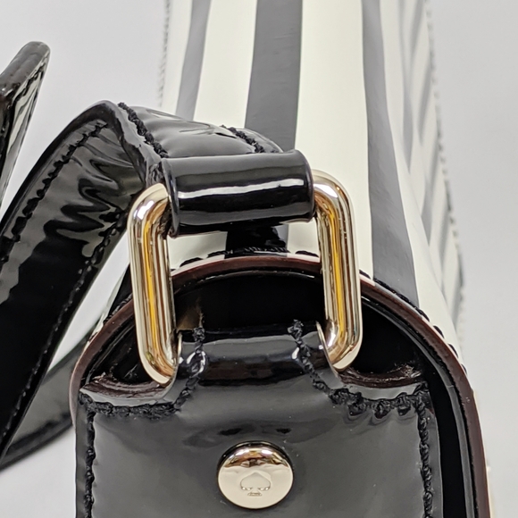 Kate Spade Striped Patent PVC Leather Crossbody - Picture 4 of 8